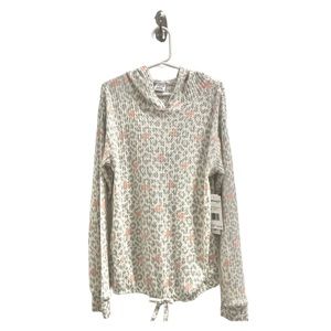 NWT Animal Print/Hearts | Wallflower Girl Soft & Cozy Hooded Sweater | 10-12